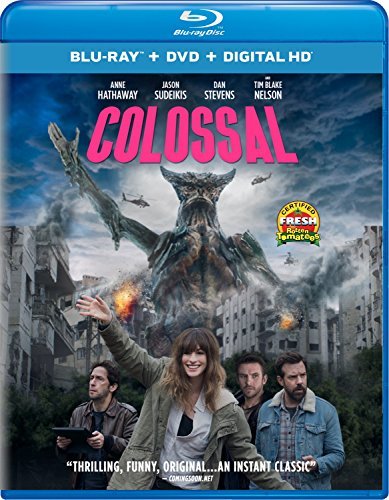 Colossal Hathaway Sudeikis Blu Ray DVD Dc R 