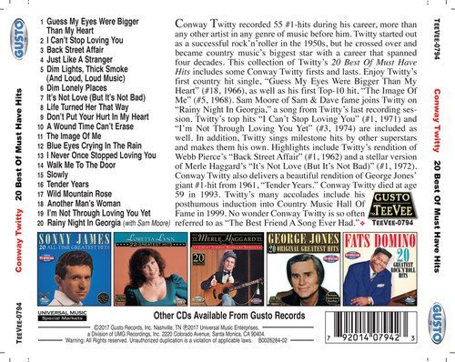 Conway Twitty/20 Best Of Must Have Hits
