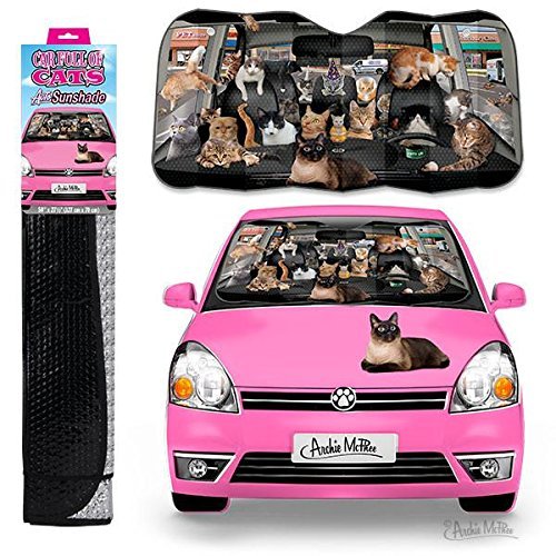 Auto Shade/Car Full Of Cats