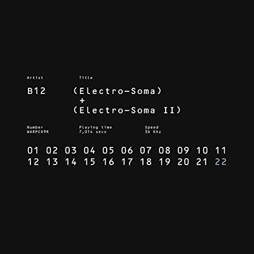 B12/Electro-Soma I + II Anthology@2xCD in 6 panel digipak w/ 32pp booklet