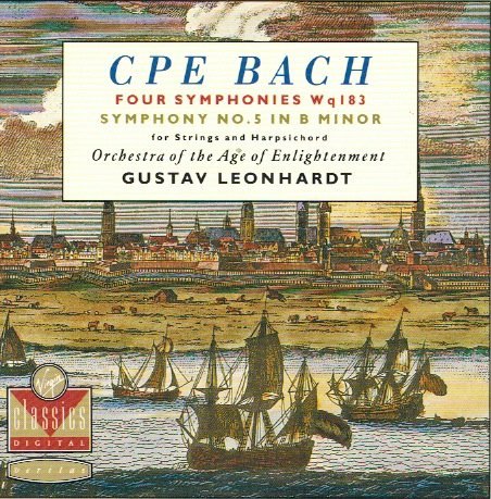 Gustav Leonhardt Orchestra of the Age of Enlighten/C. P. E. Bach: Four Symphonies Wq. 183 / Symphony