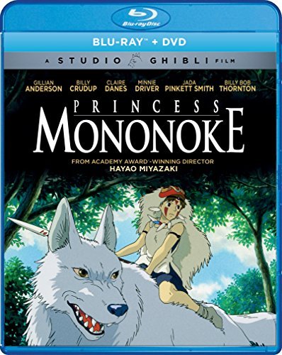 Princess Mononoke Studio Ghibli Blu Ray DVD Pg13 