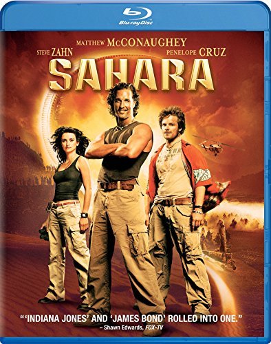 Sahara (2005) Mcconaughey Zahn Cruz Blu Ray Pg13 