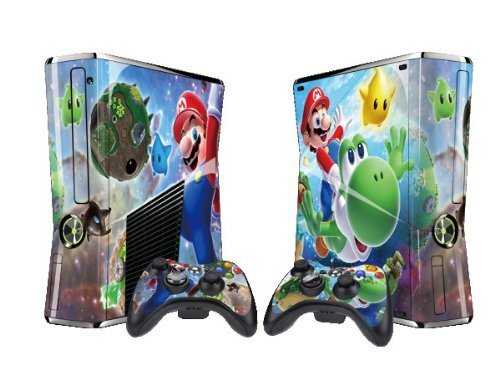 Mario Protector Skin Decal Sticker For Xbox 360 Sl 
