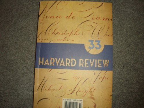 Christina Thompson Harvard Review #33 (harvard Review #33 Year 2007 