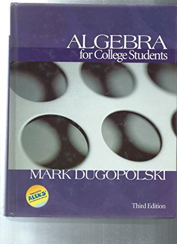 Algebra For College Students 