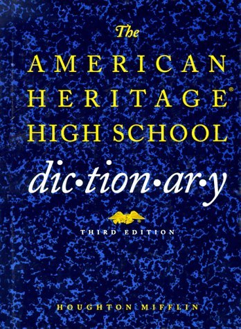 Houghton Mifflin Company Ah High School Dictionary 3e Cl 
