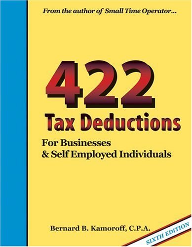 Kamoroff Bernard B. C.P.A. 422 Tax Deductions For Businesses And Self Employe 