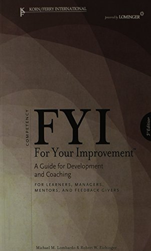 Michael M. Lombardo Fyi For Your Improvement A Guide For Development 