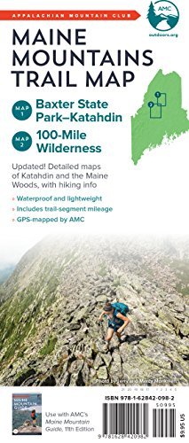 Appalachian Mountain Club/AMC Maine Mountains Trail Maps 1-2@Baxter State Park-Katahdin and Maine Woods@0011 EDITION;