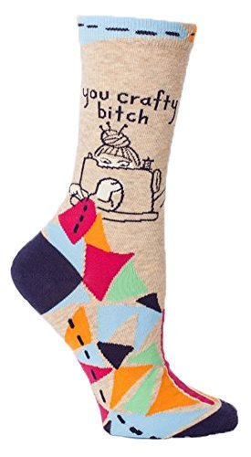You Crafty Bitch/Ladies Crew Socks