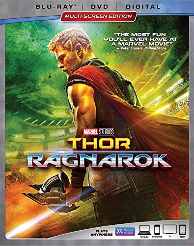 Thor Ragnarok Hemsworth Hiddleston Blanchett Blu Ray DVD Dc Pg13 