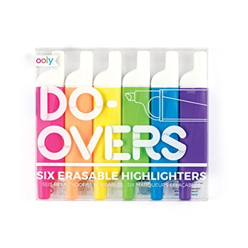 Highlighters/Do-Overs Erasable@Set Of 6