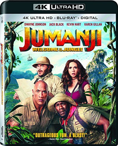 Jumanji Welcome To The Jungle Johnson Gillan Hart Black 4khd Pg13 