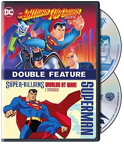 Batman-Superman Movie/Super Villains: Worlds at War/Double Feature@DVD
