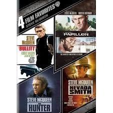 4 Film Favorites Steve Mcqueen Bullitt Papillon Hunter Nevada Smith 