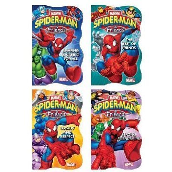Marvel Comics/Spider-Man & Friends Shaped Board Books - Set Of 4