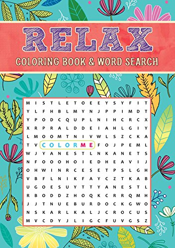 Editors of Thunder Bay Press/Relax Coloring Book & Word Search