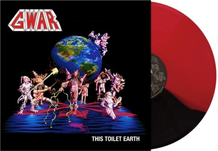 Gwar This Toilet Earth (red & Black 50 50 Split Colored Vinyl) Red & Black 50 50 Split Colored Vinyl Ltd To 1000 Copies 