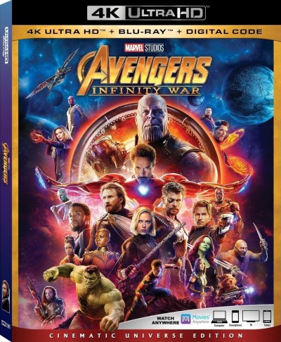 Avengers: Infinity War/Downey Jr./Pratt/Hemsworth/Evans/Cumberbatch@4KUHD@PG13