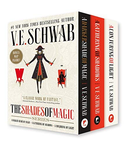 V. E. Schwab/Shades of Magic Boxed Set@ A Darker Shade of Magic, a Gathering of Shadows,