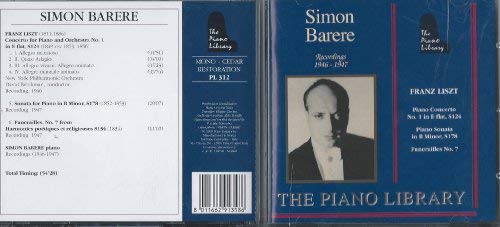 Barere / Liszt: Piano Concerto No. 1 / Piano Sonat