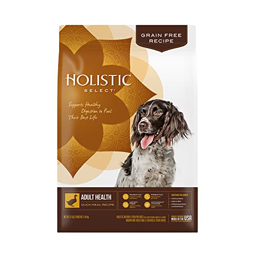Holistic Select Grain Free Adult Health Duck Meal Recipe Dog Food