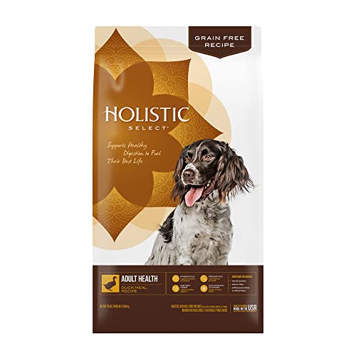 Holistic Select Grain Free Adult Health Duck Meal Recipe Dog Food
