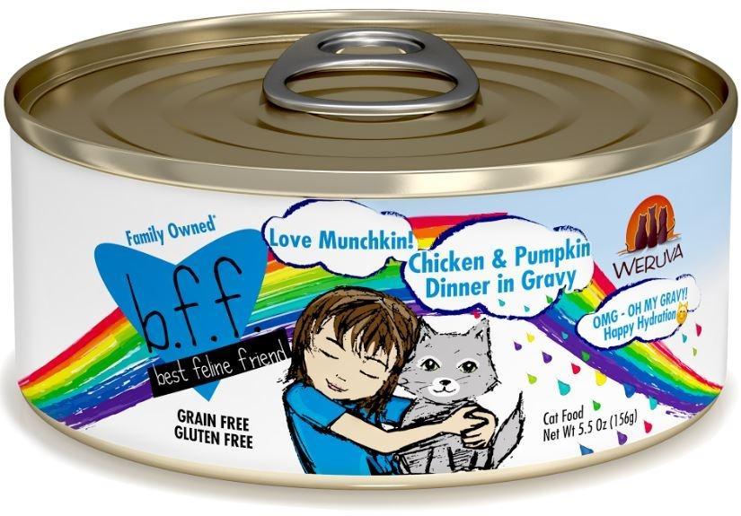 Weruva Cat BFF OMG Can, 2.8 oz, Love Munchkin!, Chicken & Pumpkin