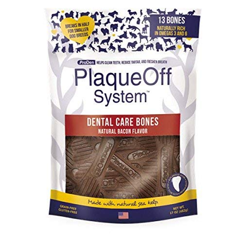 ProDen PlaqueOff Dog Dental Care Bones - Bacon