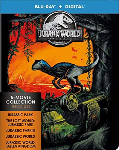 Jurassic World 5 Movie Collection Blu Ray Steelbook 
