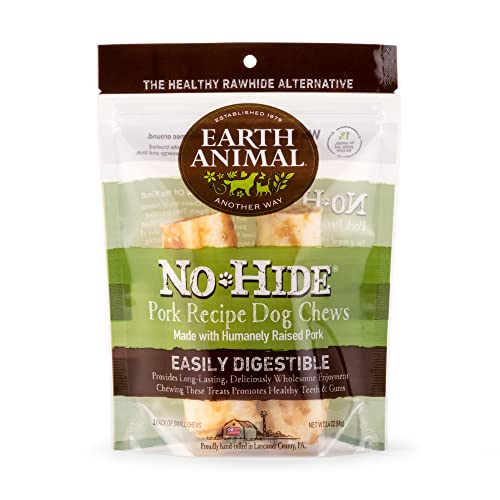Earth Animal Dog Chew - No-Hide Pork Chew - Small-2 pack