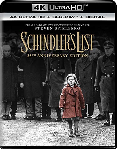 Schindler's List Neeson Fiennes Kingsley 4khd 25th Anniversary Edition R 