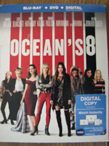 Ocean's 8 Bullock Blanchett Hathaway Kaling Rihanna Bonham Carter Blu Ray DVD 