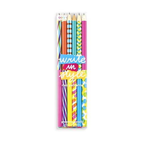 Pencils/Write In Style - Riso Pattern@Set Of 6 Graphite Pencils