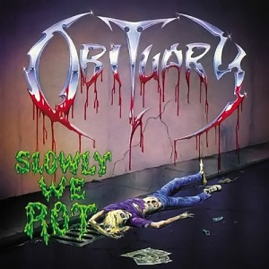 Obituary/Slowly We Rot (Black Vinyl)@Limited Solid Yellow & Transparent Green Mixed@180g Vinyl, Ltd To 2000