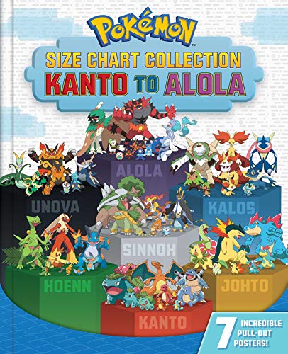 Pikachu Press/Pokémon Size Chart Collection@Kanto to Alola