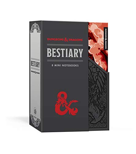 Dungeons and Dragons Bestiary Notebook Set/8 Mini Notebooks