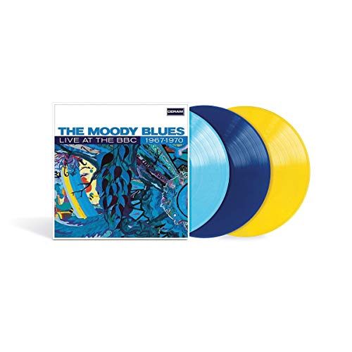 The Moody Blues Live At The Bbc 1967 1970 (light Blue Dark Blue Yellow Vinyl) 3 Lp Light Blue Dark Blue Yellow 