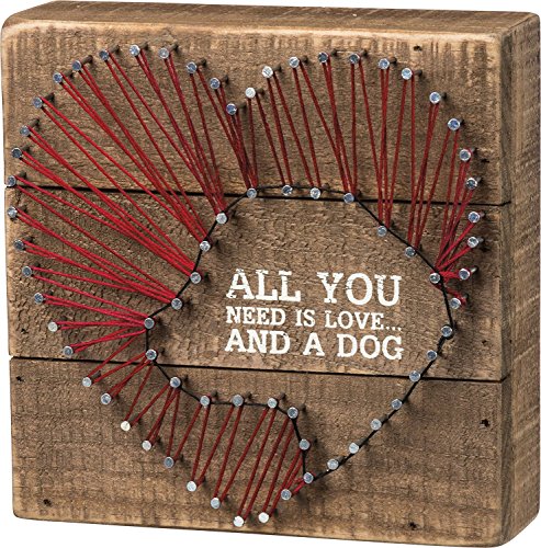 Primitives By Kathy String Art - All You Need Is Love And A Dog