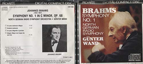 BRAHMS,J./Johannes Brahms: Symphony No. 1: Gunter Wand: Nort