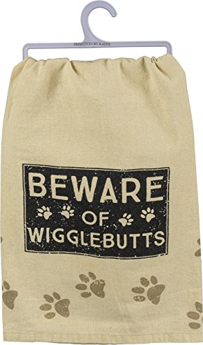 Primitives By Kathy Dish Towel - Beware Wigglebutts
