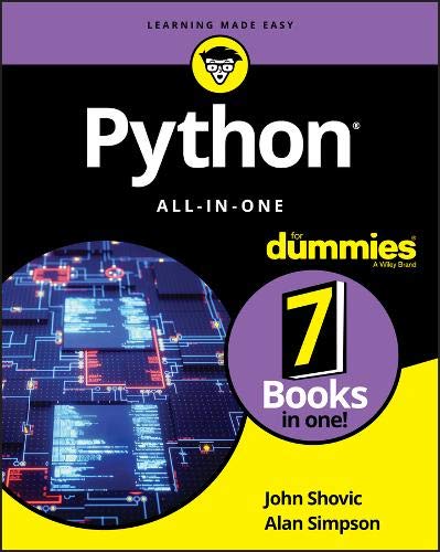 John C. Shovic Python All In One For Dummies 