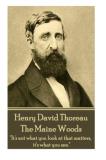 Henry David Thoreau Henry David Thoreau The Maine Woods "the Mass Of Men Lead Lives Of Quiet Desperation. 
