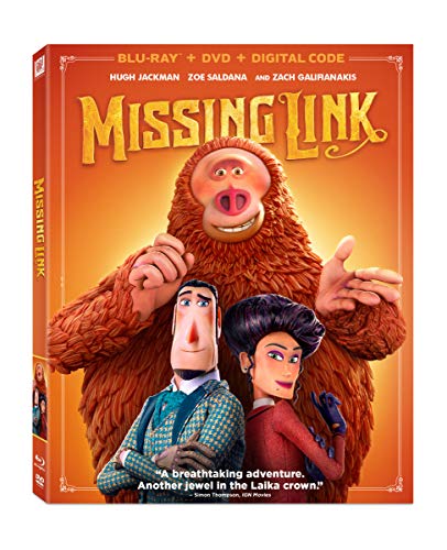 Missing Link (2019)/Hugh Jackman, Zoe Saldaña, and David Williams@PG@Blu-ray/DVD