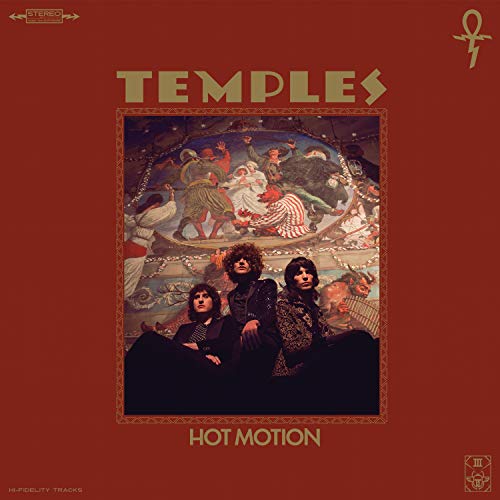 Temples/Hot Motion (green/tan vinyl)@US exclusive LP pressing on Forest green/tan mix with red and yellow splatter colored vinyl in a gatefold sleeve with fold out poster + Animated Zoetrope Labels