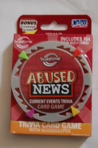 Game/Cadaco Buzztime Abused News Trivia Card Game Serie