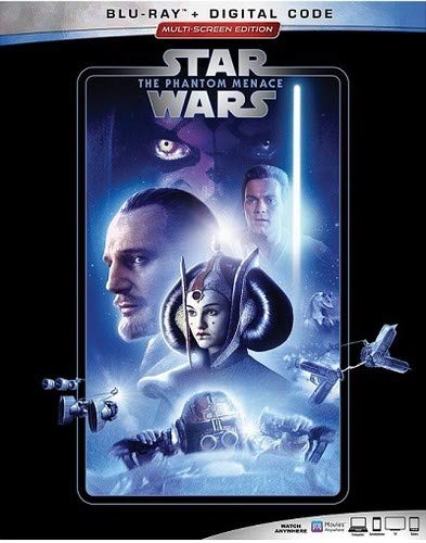 Star Wars The Phantom Menace Neeson Mcgregor Portman Blu Ray Dc Pg 