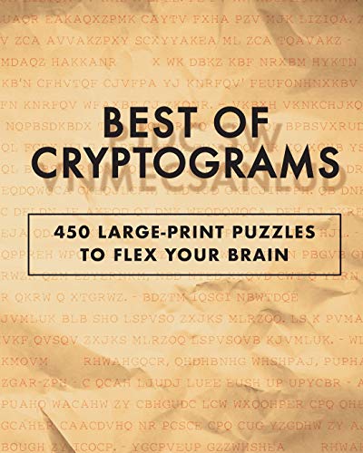Rockridge Press Best Of Cryptograms 450 Large Print Puzzles To Flex Your Brain 