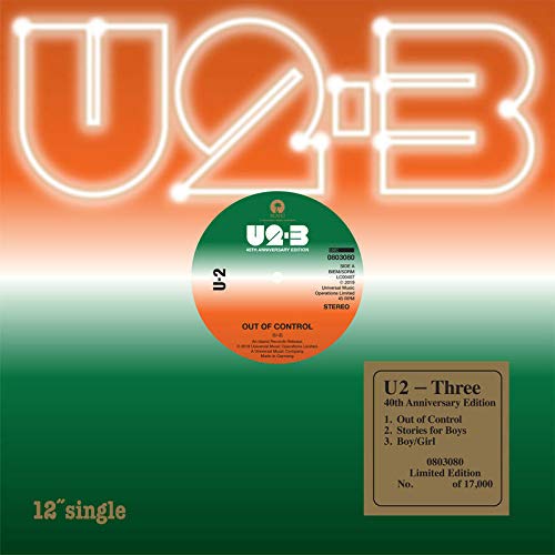 U2/Three EP@Anniversary Edition@RSD BF Exclusive Ltd. 17000